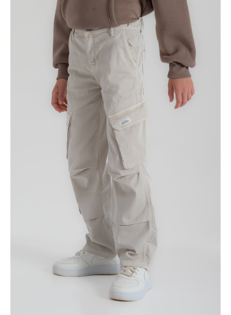 سي إن جينز وير كيدز بنطلون أولادي جاباردين واسع - Image 2